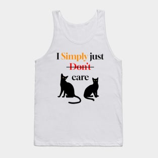 I simply don't care joke Tank Top